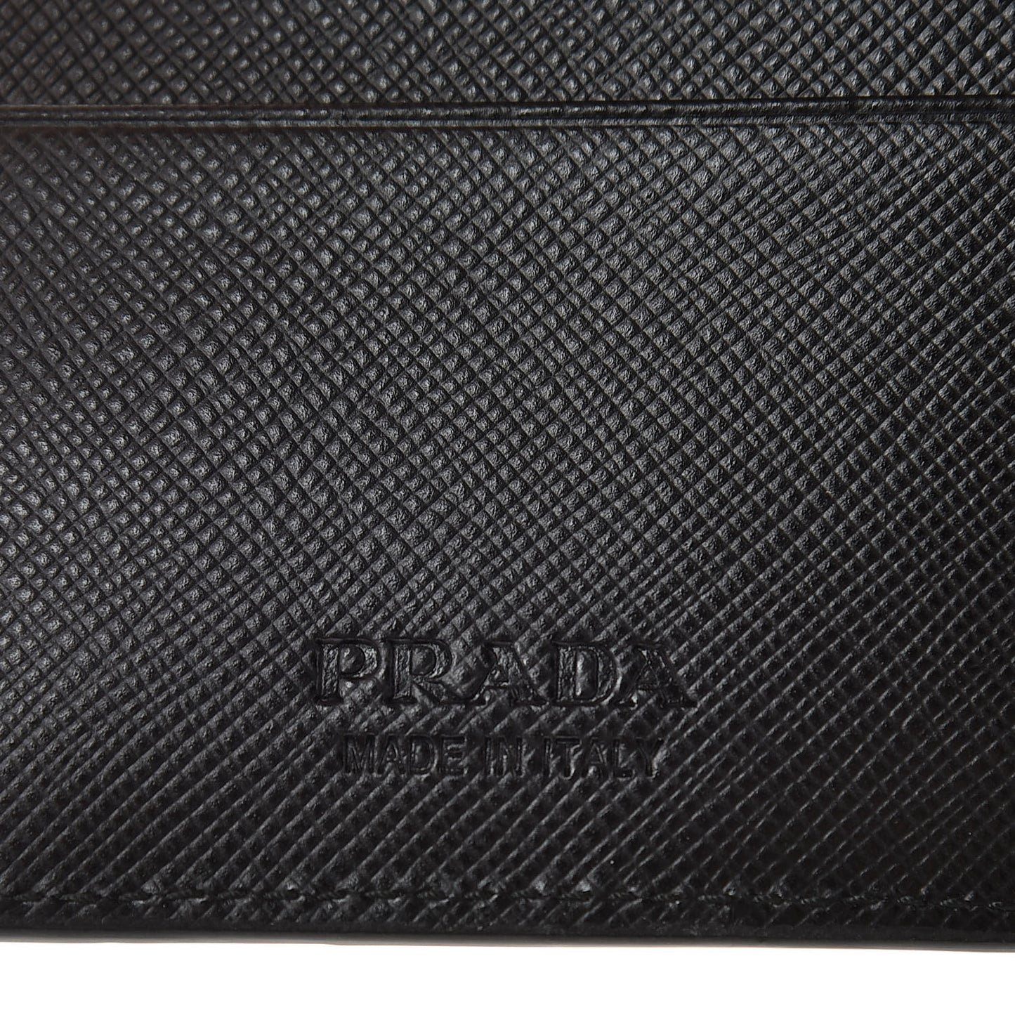 Saffiano Surf Colorblock Bi-Fold Wallet Black Talco Fuoco