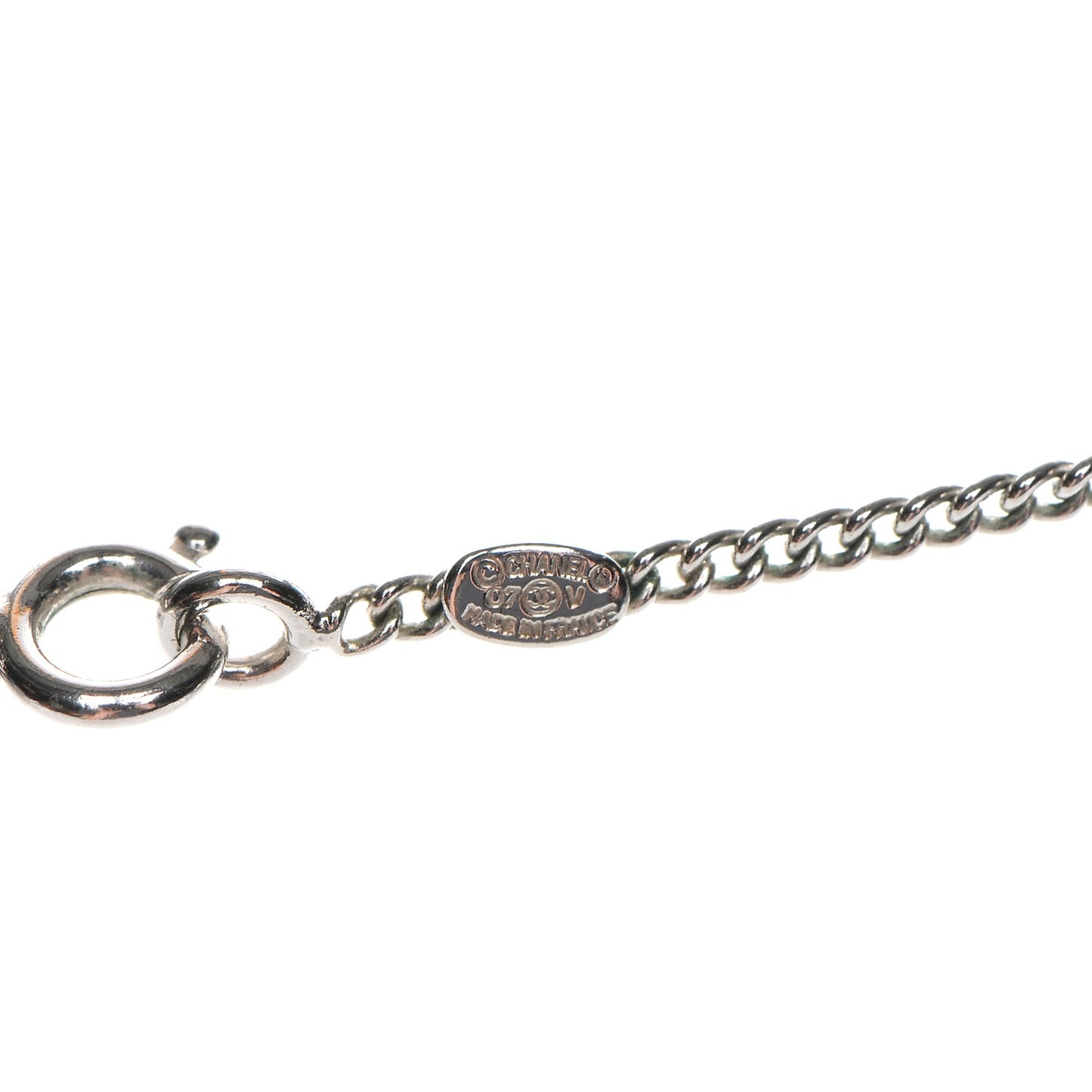 Crystal Timeless CC Necklace Silver