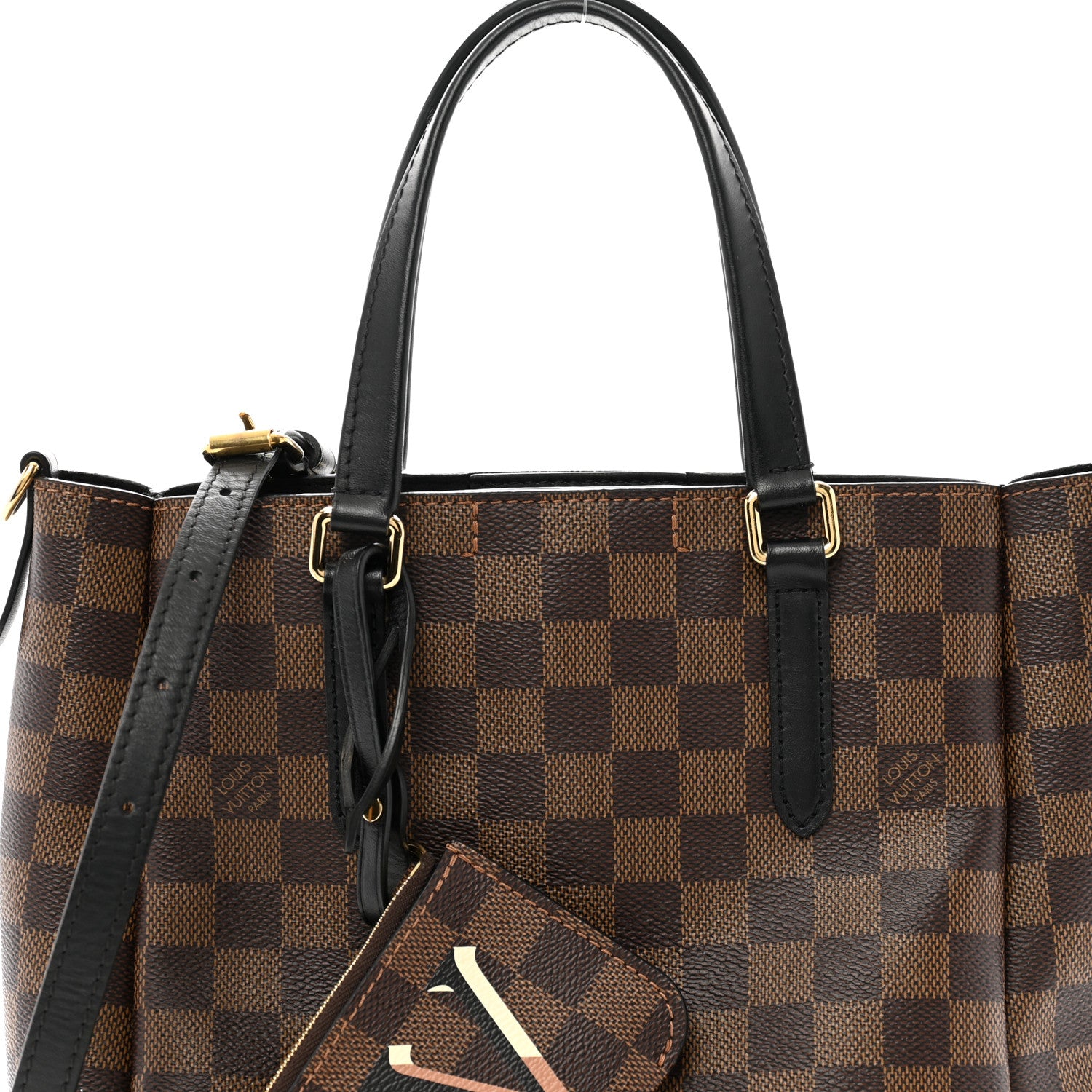 Louis Vuitton Damier Ebene Belmont PM Black 7 of 10