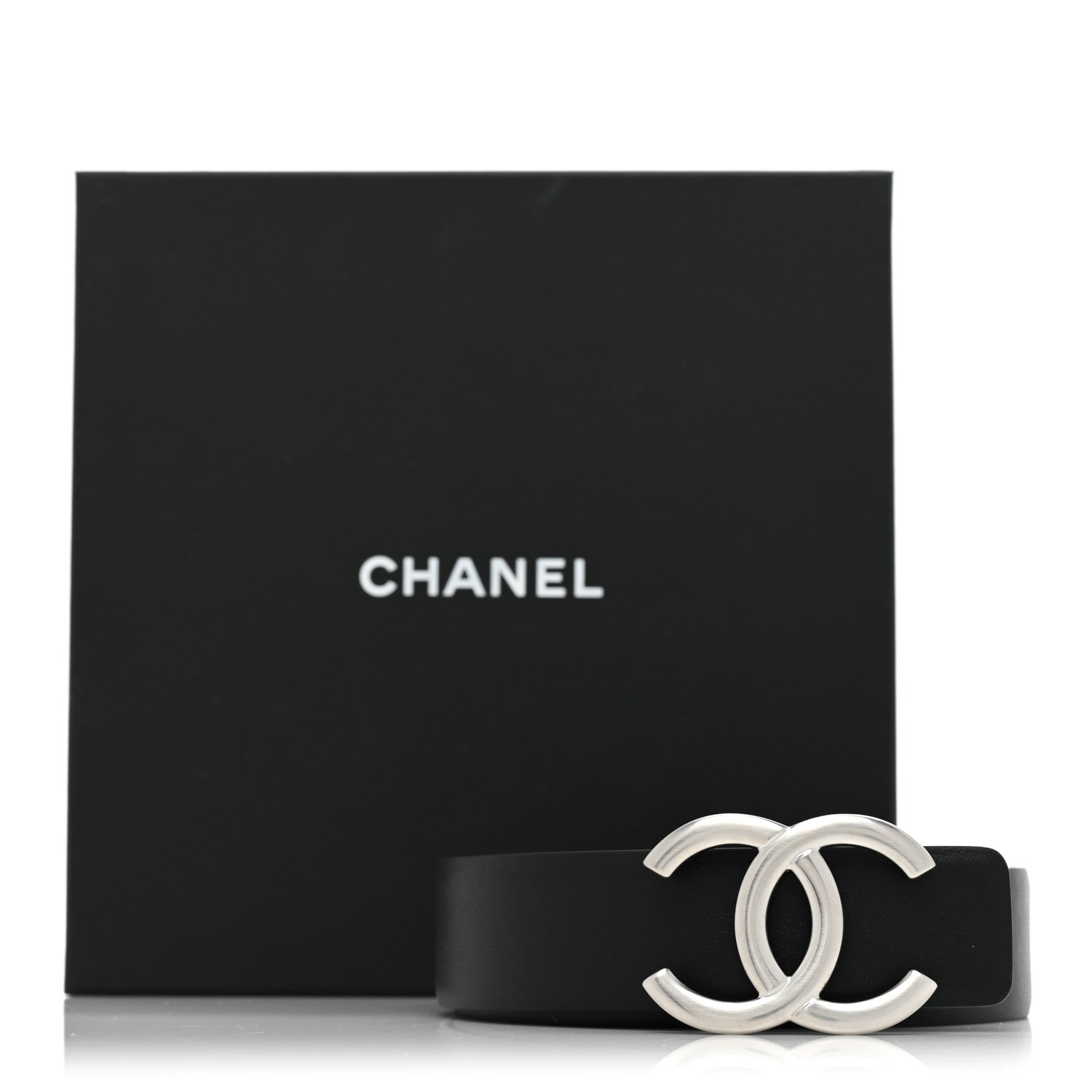 Chanel Calfskin CC Reversible Belt 80 32 Black Burgundy 6 of 6