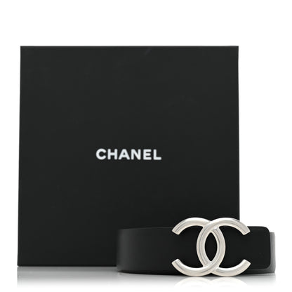 Chanel Calfskin CC Reversible Belt 80 32 Black Burgundy 6 of 6