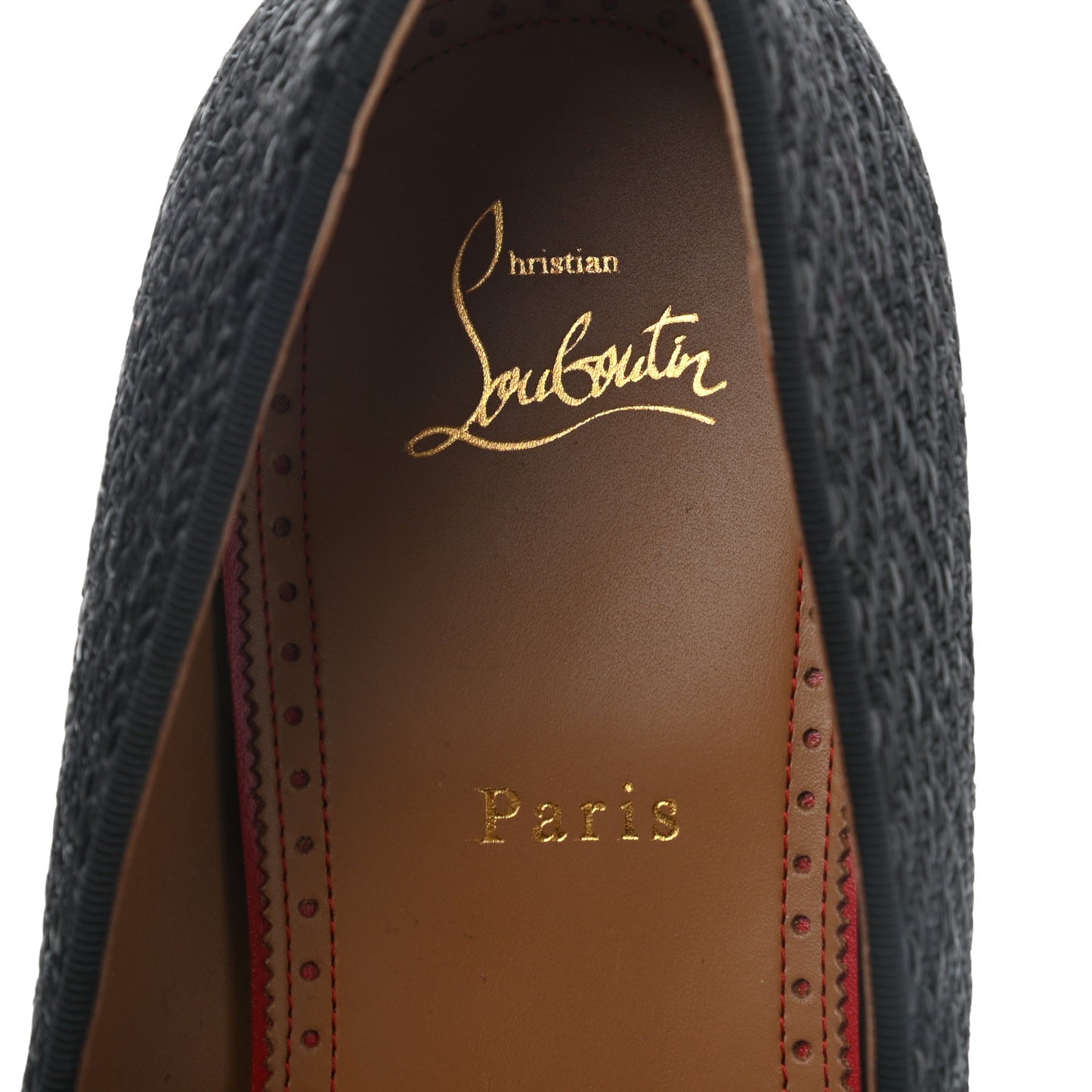Fabric Chevron Mens Tassel Serge Officialito Flat Loafers 45 Black