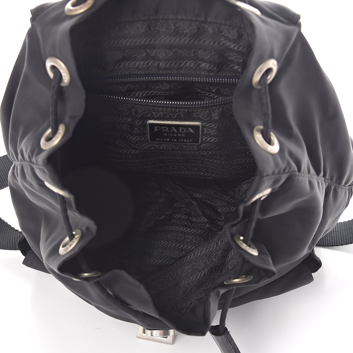 Prada Tessuto Nylon Vela Small Backpack Black 5 of 9