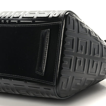 Givenchy Calfskin Logo Embossed Mini Lock Antigona Shoulder Bag Black 8 of 8