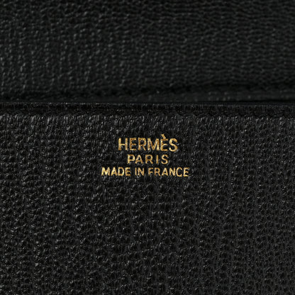 Hermes Chevre Mysore Medor 23 Clutch Black 6 of 9