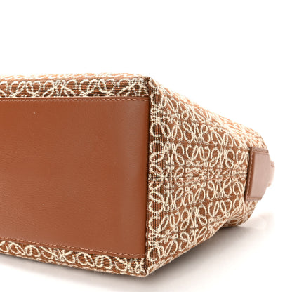 Loewe Jacquard Anagram Calfskin Small Cubi Bag Tan Pecan 9 of 9