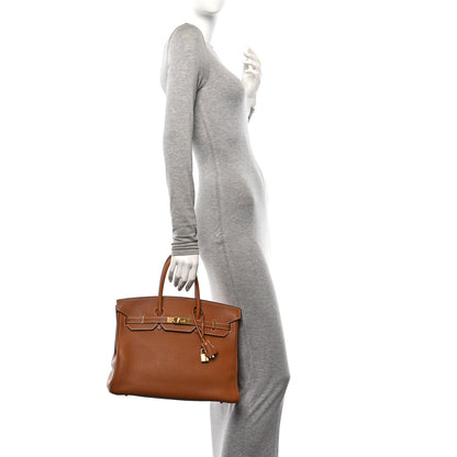 Hermes Togo Birkin 35 Gold 2 of 19
