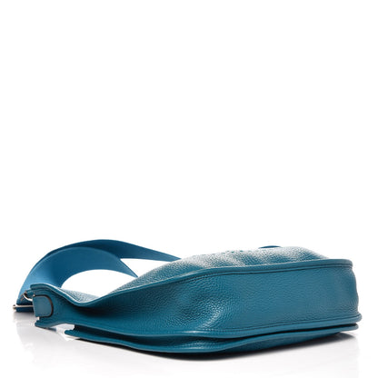 Hermes Taurillon Clemence Evelyne III PM Bleu Izmir 4 of 8