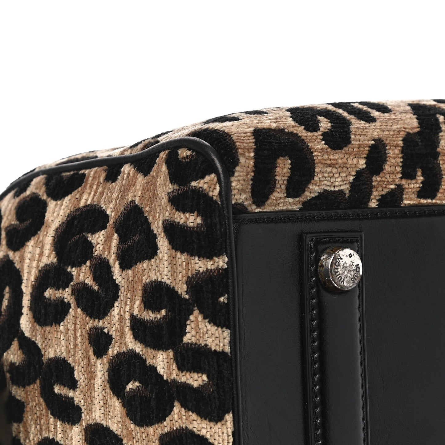 Jacquard Velvet Leopard Print Stephen Sprouse Speedy