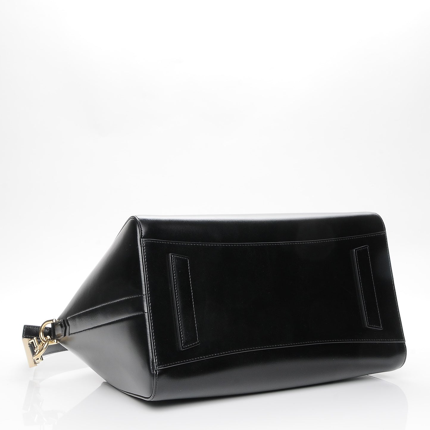 Shiny Lord Calfskin Medium Antigona Black