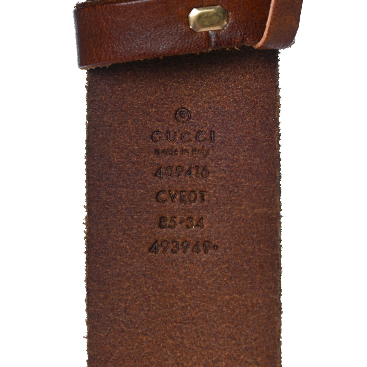 Gucci Faded Calfskin Double G 40mm Belt 85 34 Cuir 3 of 10