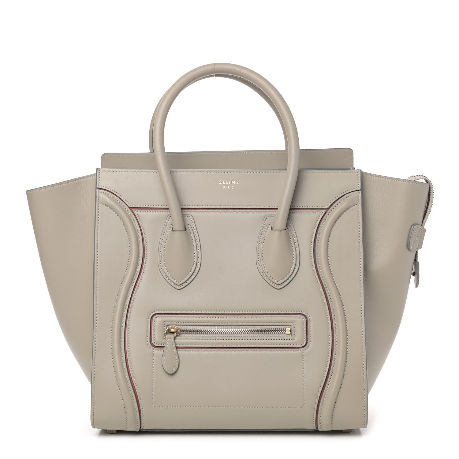 Celine Smooth Calfskin Mini Luggage Light Grey 1 of 12