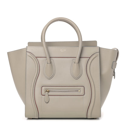 Celine Smooth Calfskin Mini Luggage Light Grey 1 of 12