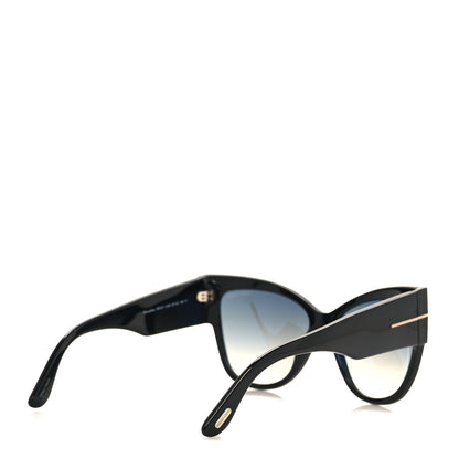 Tom Ford Acetate Anoushka Cat Eye Sunglasses TF371 Black 4 of 8