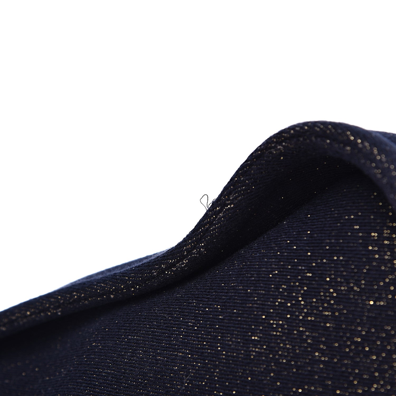 Chanel Lurex Canvas Medium Deauville Tote Navy Blue Gold 9 of 12