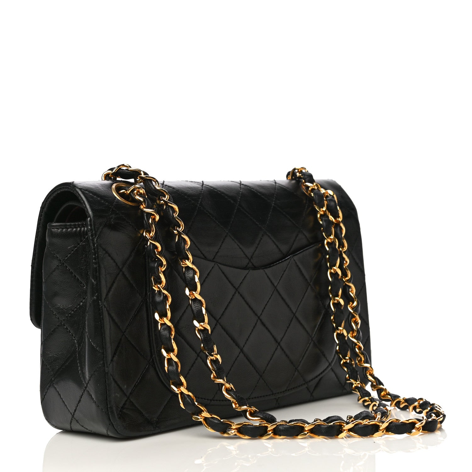 Chanel Lambskin Quilted Small Double Flap Black 3 of 28