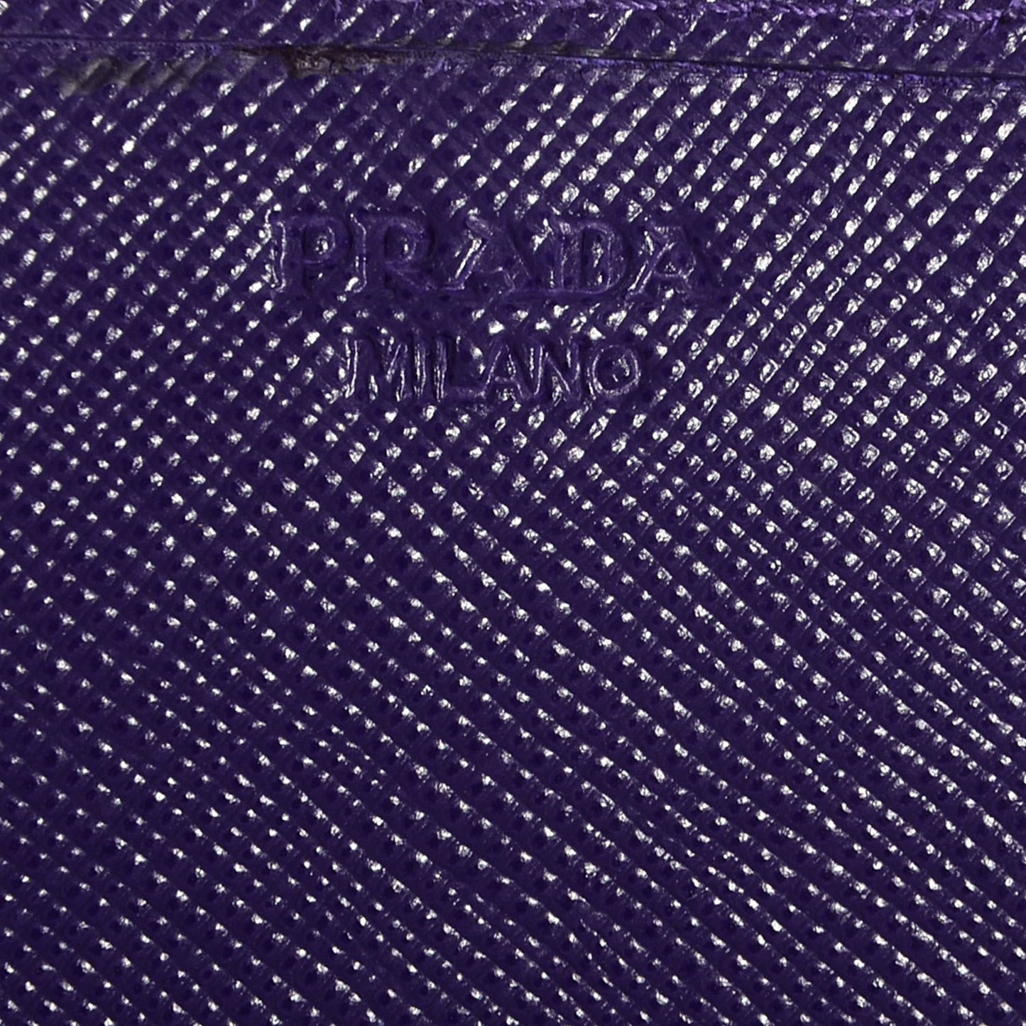 Saffiano Metal Oro Chain Wallet Viola