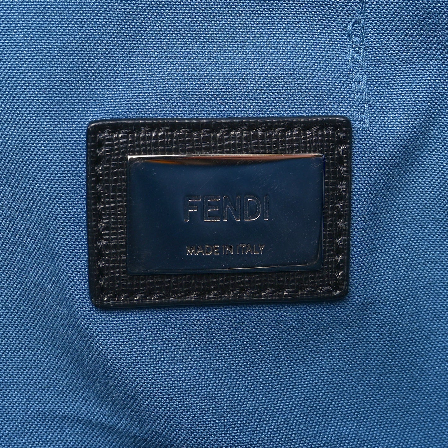 Vitello Elite Cuoio Monster Buggies Medium Roll Tote Black Multicolor Blue Cobalto