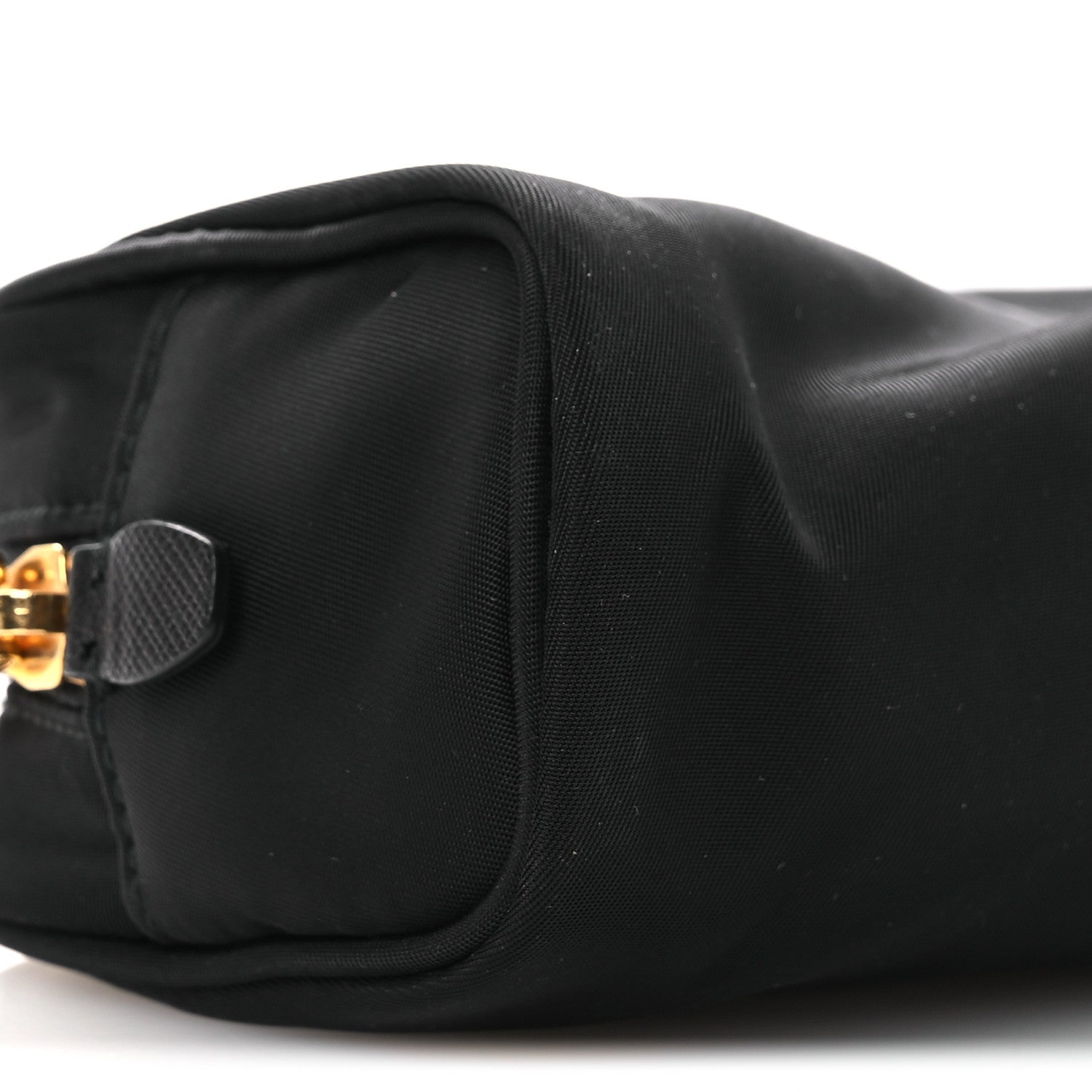 Prada Tessuto Nylon Vela Saffiano Wristlet Black 10 of 12