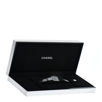Chanel Stainless Steel Alligator 21mm Boy-Friend Tweed Quartz Watch Black 5 of 5