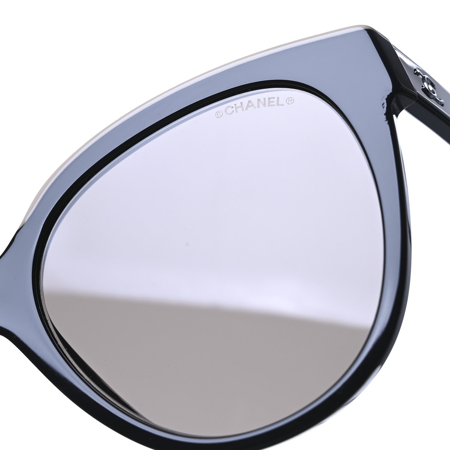 Chanel Acetate CC Butterfly Sunglasses 5414 Black Beige 7 of 8