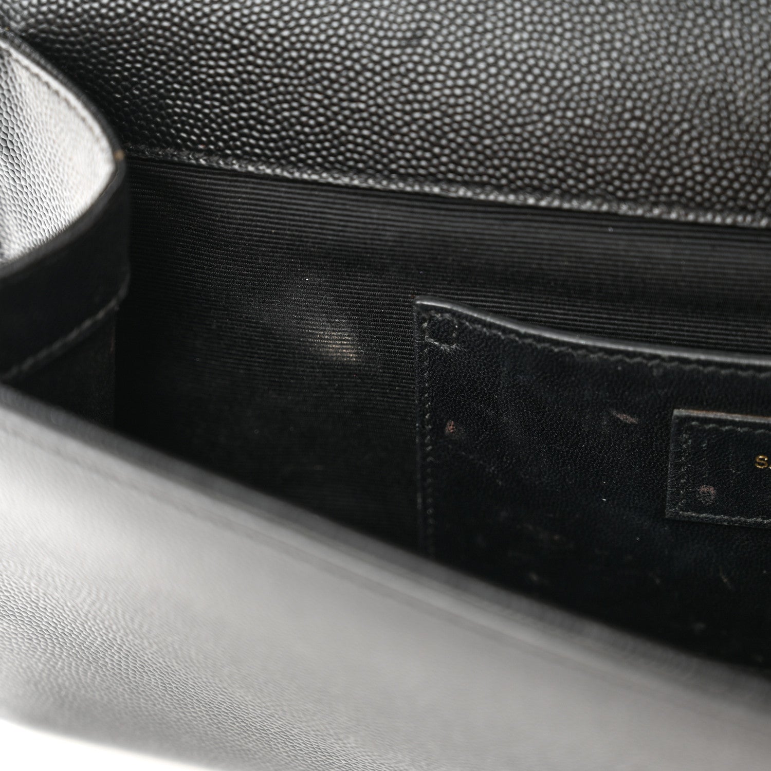 Saint Laurent Grain De Poudre Monogram Cassandre Clutch Black 12 of 12