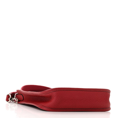 Hermes Taurillon Clemence Evelyne TPM Rouge Grenat 4 of 11