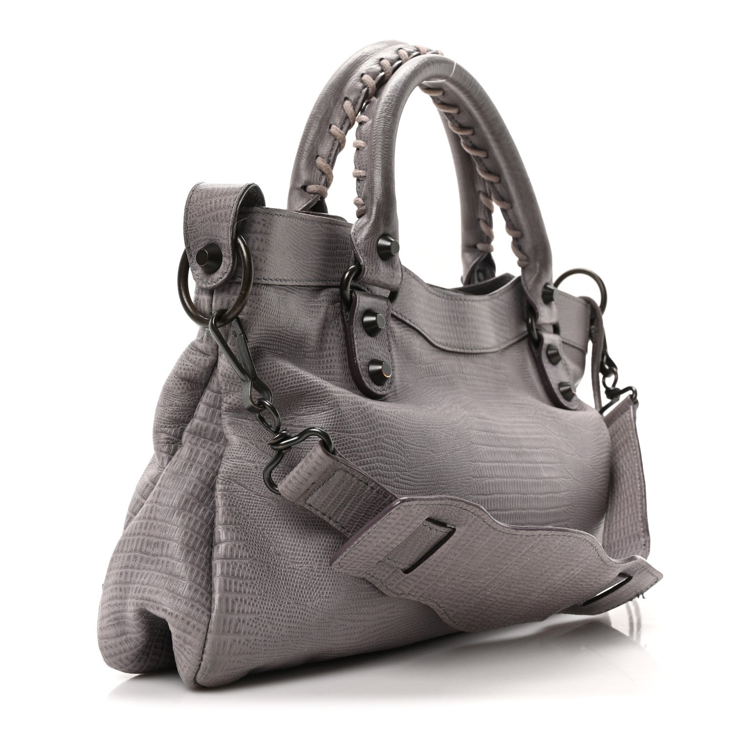 Balenciaga Agneau Lizard Embossed Classic Hardware First Fer 4 of 10