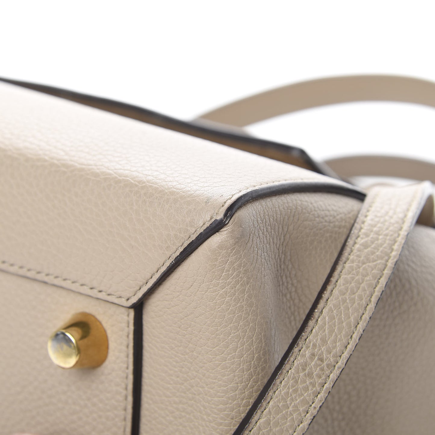 Drummed Calfskin Mini Belt Bag Dune
