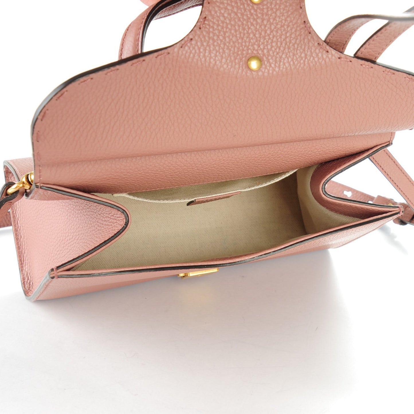 Calfskin Mini GG Marmont Top Handle Bag Rosy Phard