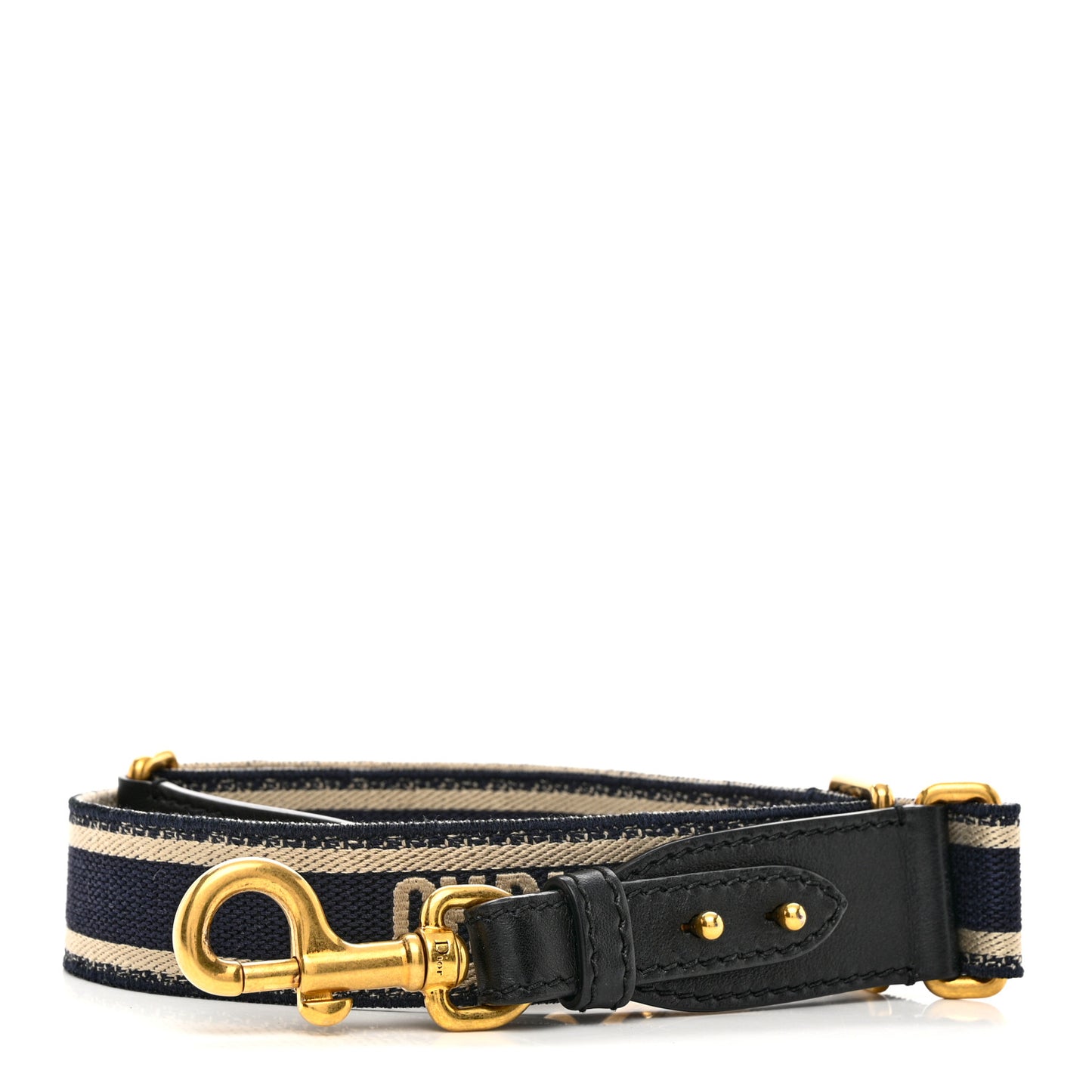 Canvas Embroidered Shoulder Strap Blue