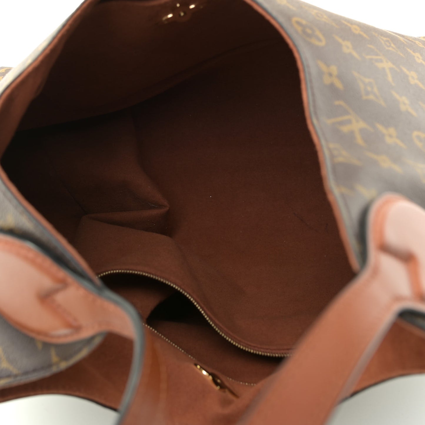Monogram Flower Hobo Caramel