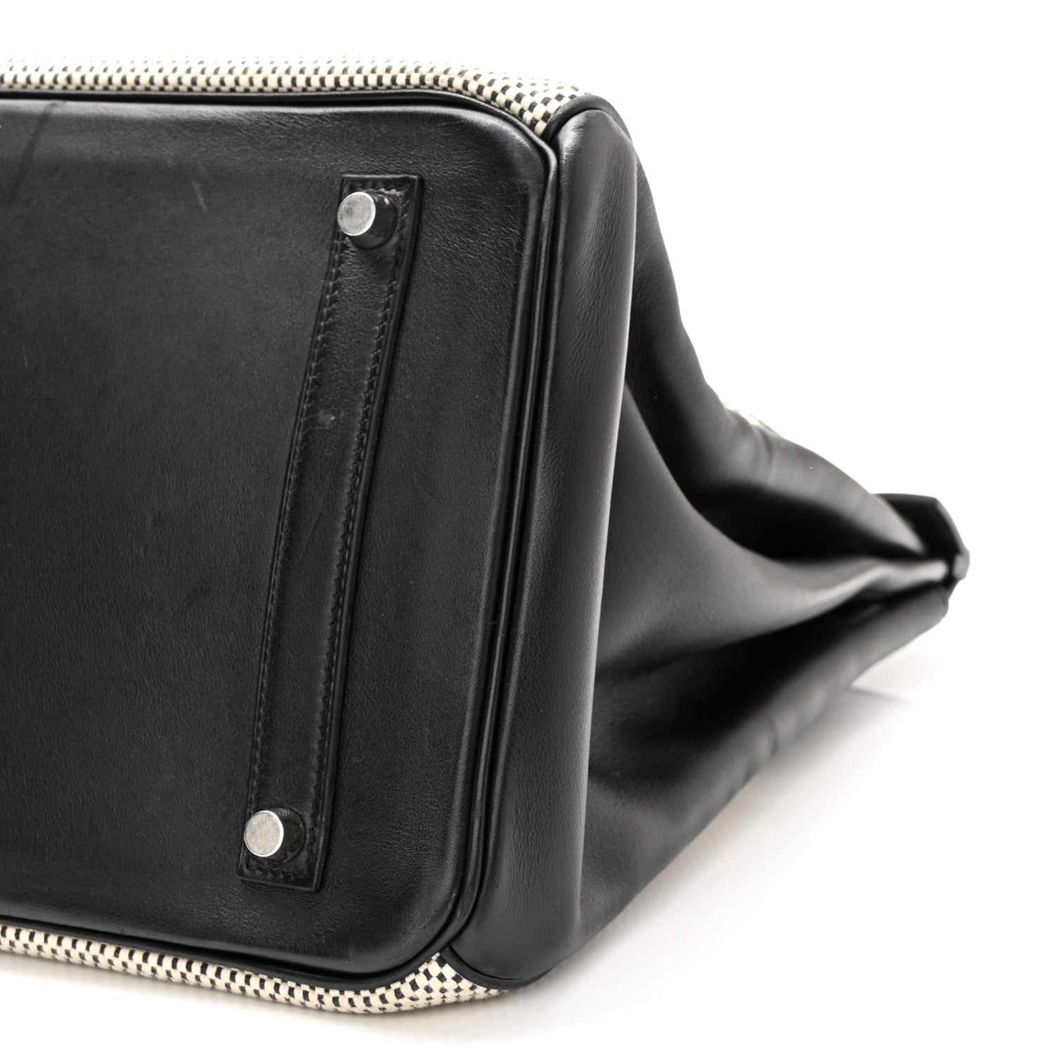 Hermes Toile Swift Birkin 35 Natural Black 10 of 15