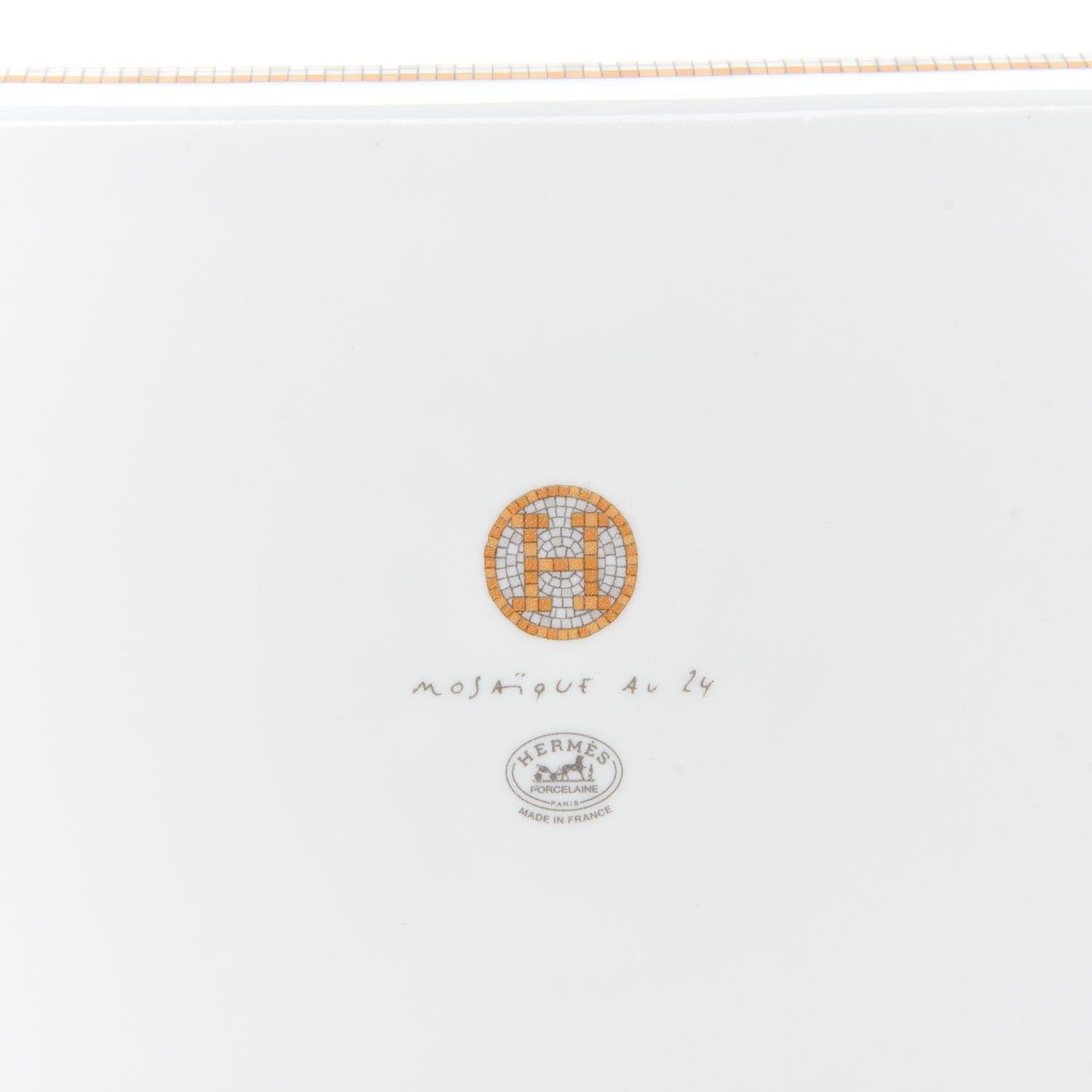 Hermes Porcelain Mosaique au 24 Sushi Plate 5 of 6