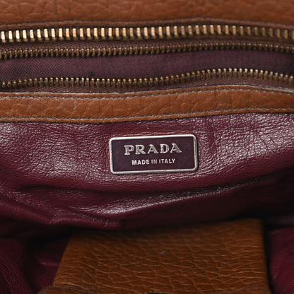 Prada Vitello Daino Pocket Shoulder Bag Bruciato 6 of 21