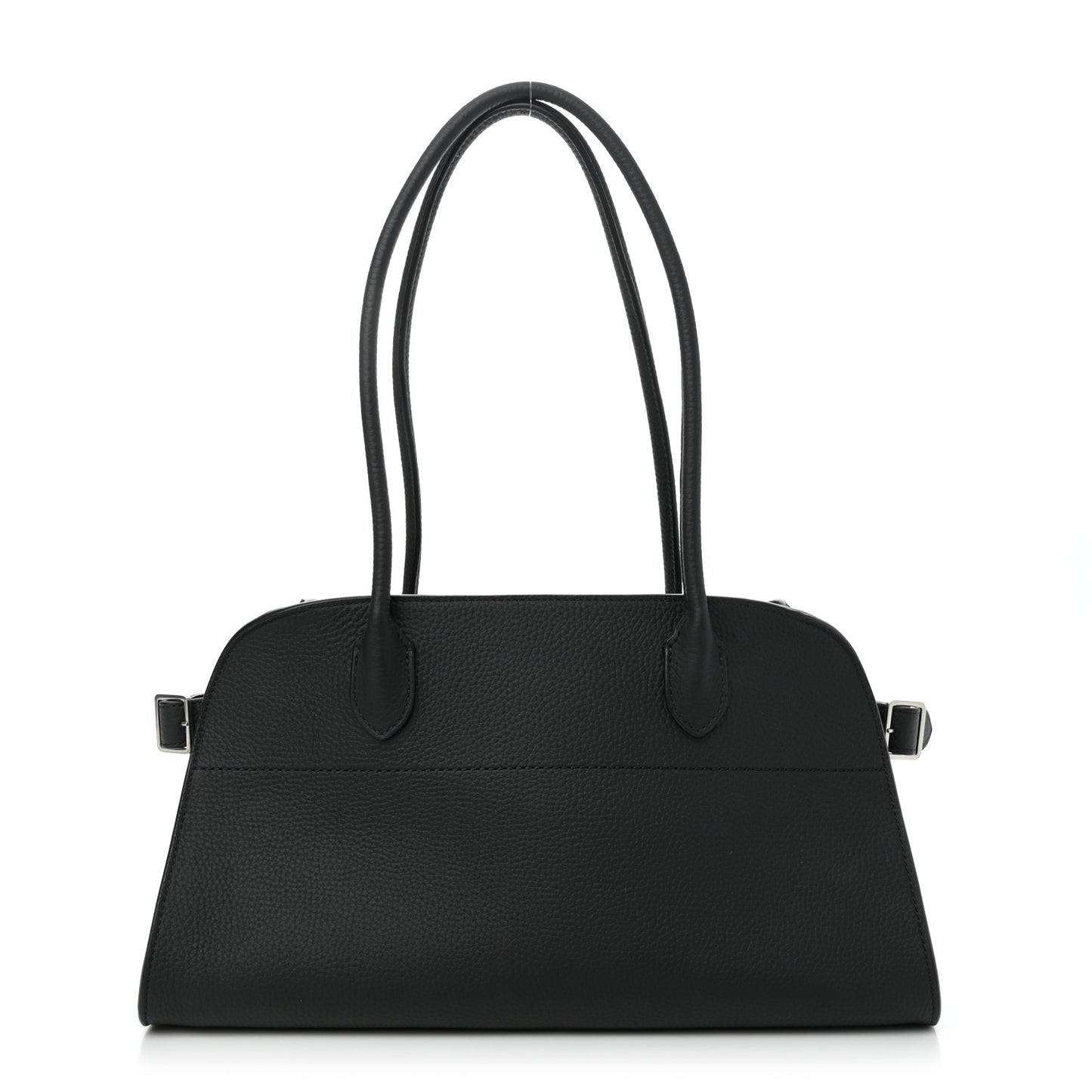Grained Calfskin Margaux Shoulder 12 Black