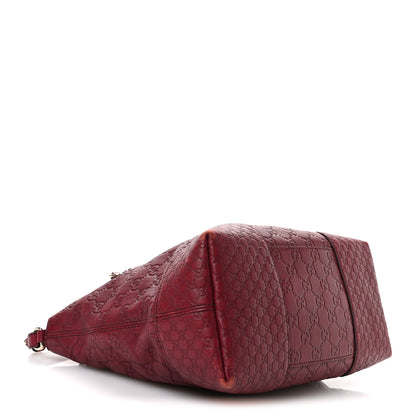 Gucci Guccissima Medium Bree Foldover Tote Classic Ruby 4 of 11