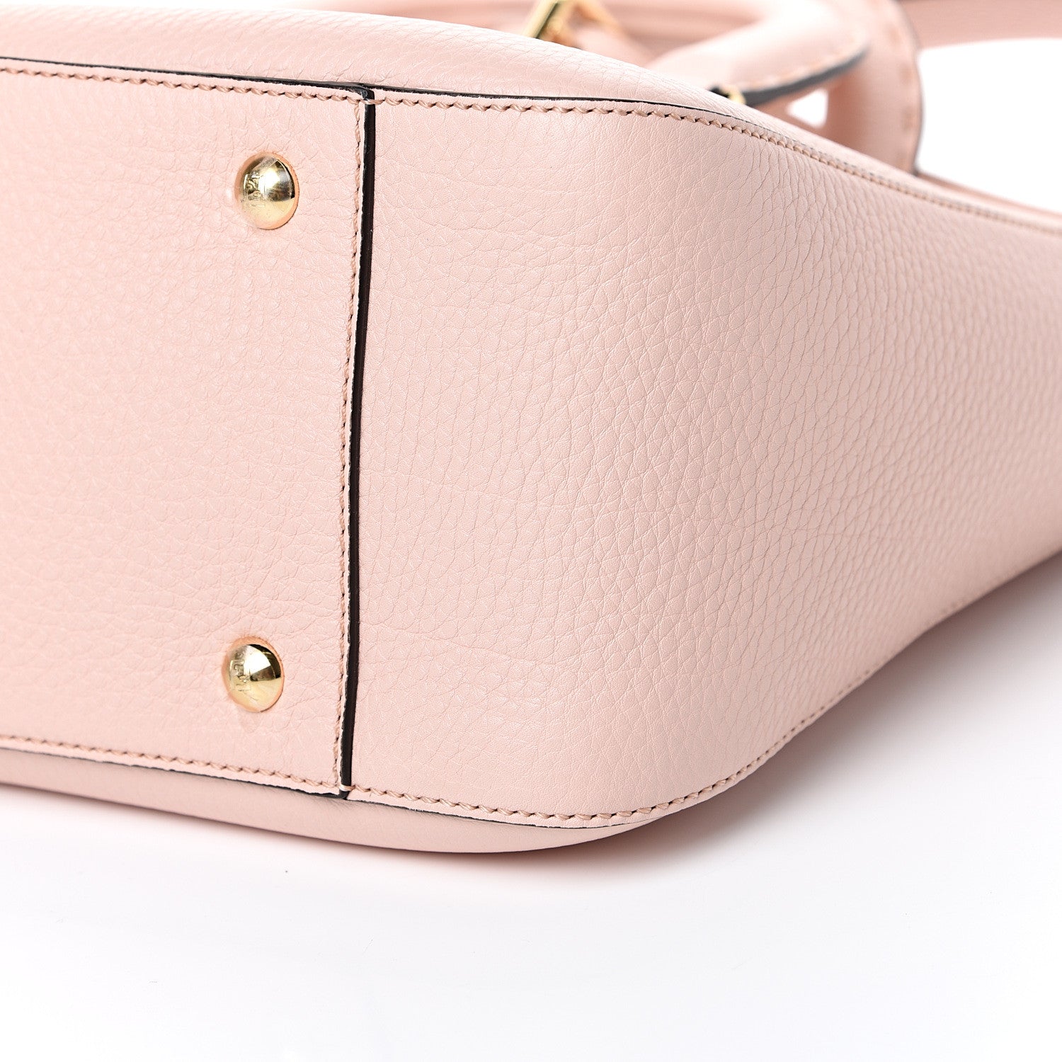 Fendi Cuoio Romano Selleria Small FF Tote Cipria 9 of 11