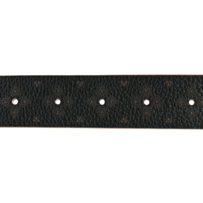 Louis Vuitton Taurillon Calfskin 35mm LV Initiales Belt 90 36 Black Creme 3 of 6