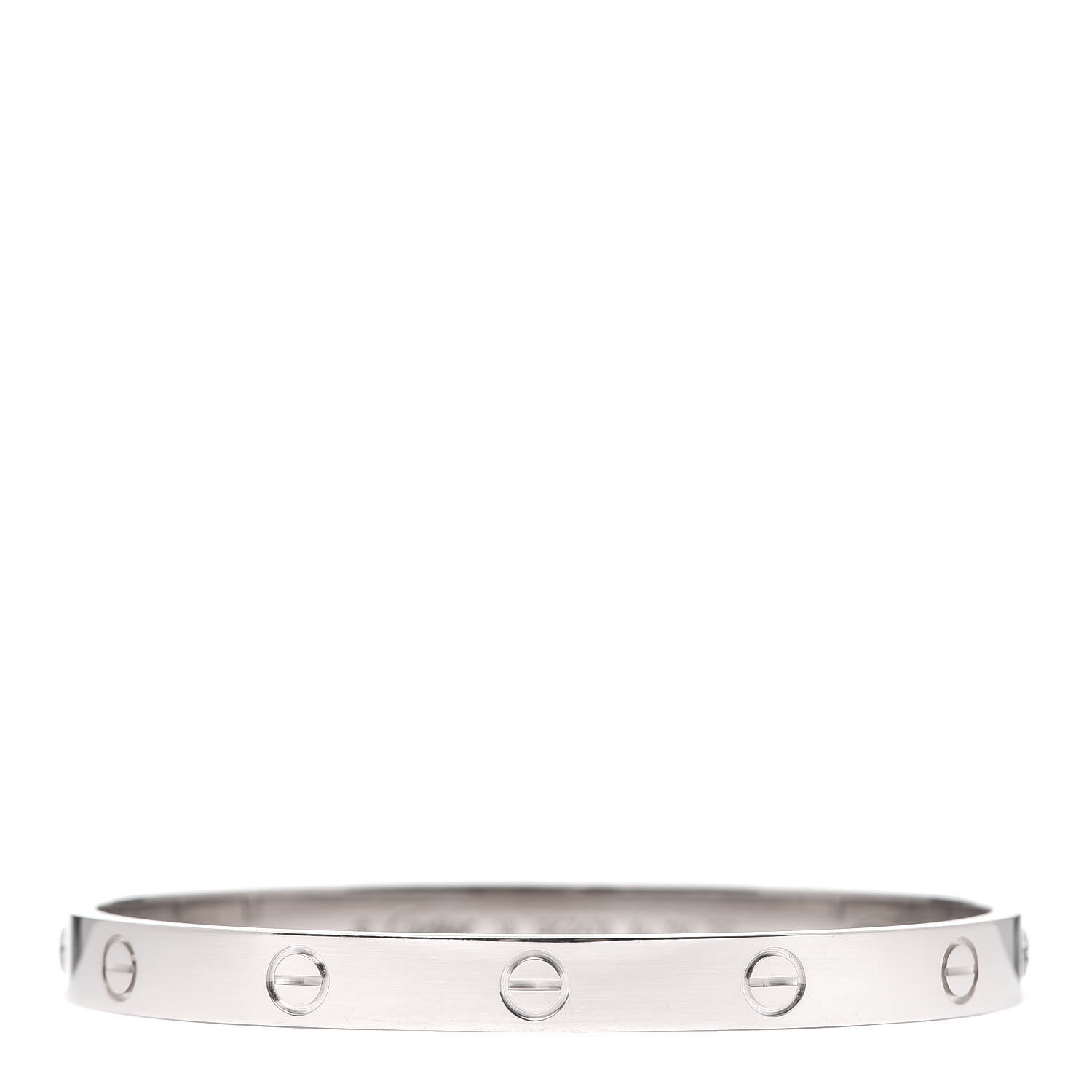 Cartier 18K White Gold LOVE Bracelet 18 1 of 7