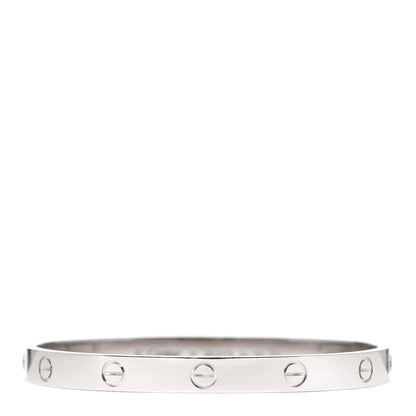 Cartier 18K White Gold LOVE Bracelet 18 1 of 7