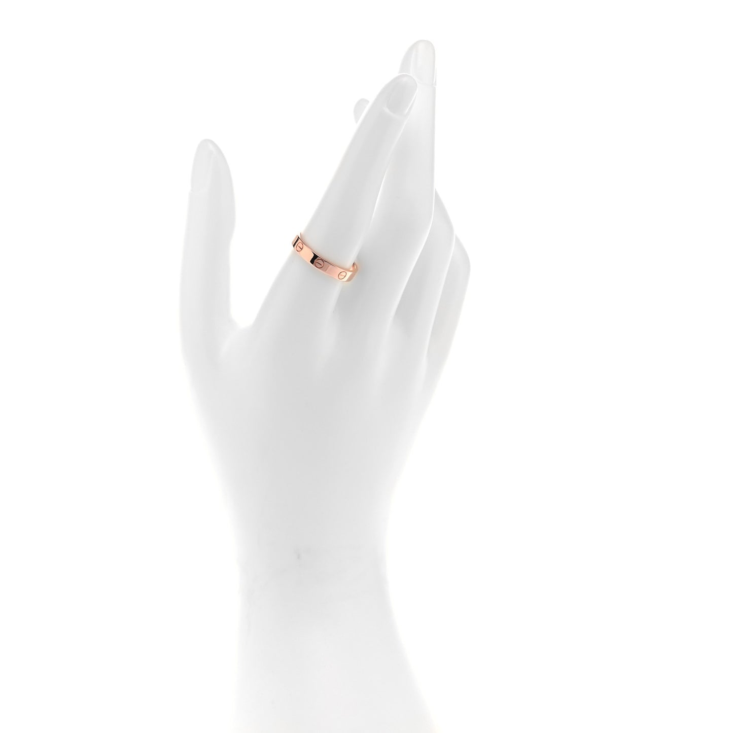 18K Pink Gold 3.5mm LOVE Wedding Band Ring 59 8.75