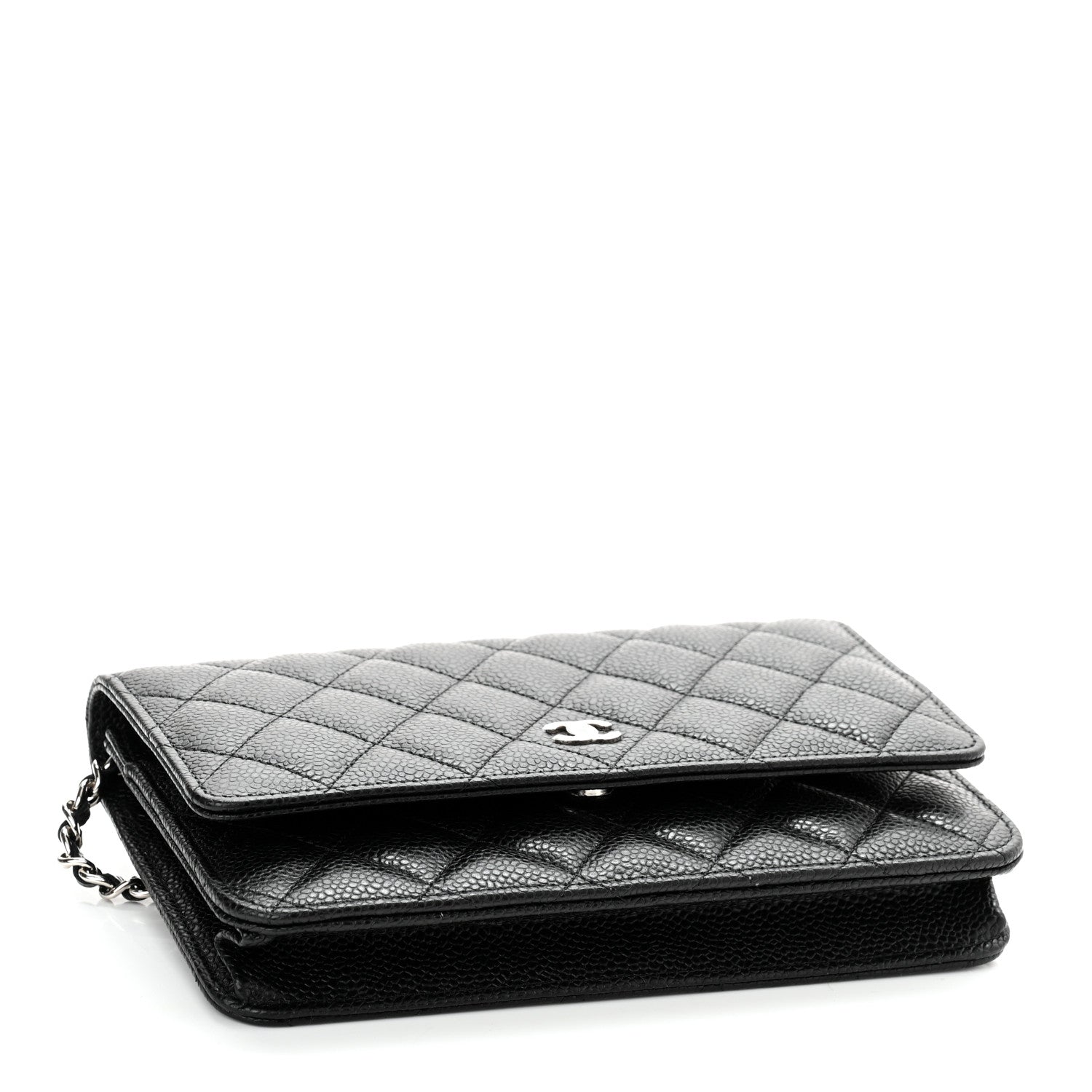 Chanel Caviar Quilted Wallet On Chain WOC Black 4 of 12