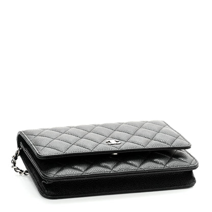 Chanel Caviar Quilted Wallet On Chain WOC Black 4 of 12