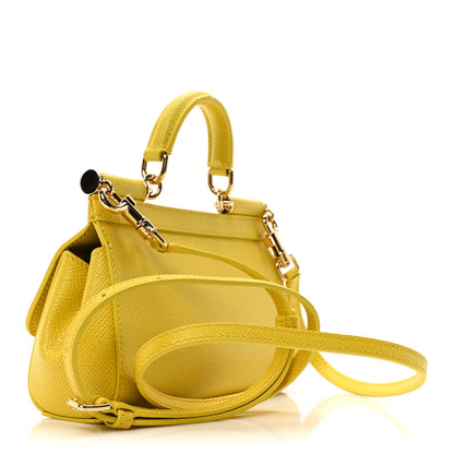 Dolce & Gabbana Dauphine Mini Miss Sicily Bag Yellow 3 of 9