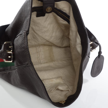 Gucci Pebbled Calfskin Medium Heritage Shoulder Bag 5 of 9