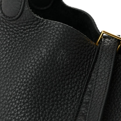 Hermes Taurillon Clemence Picotin Lock 22 MM Black 12 of 13
