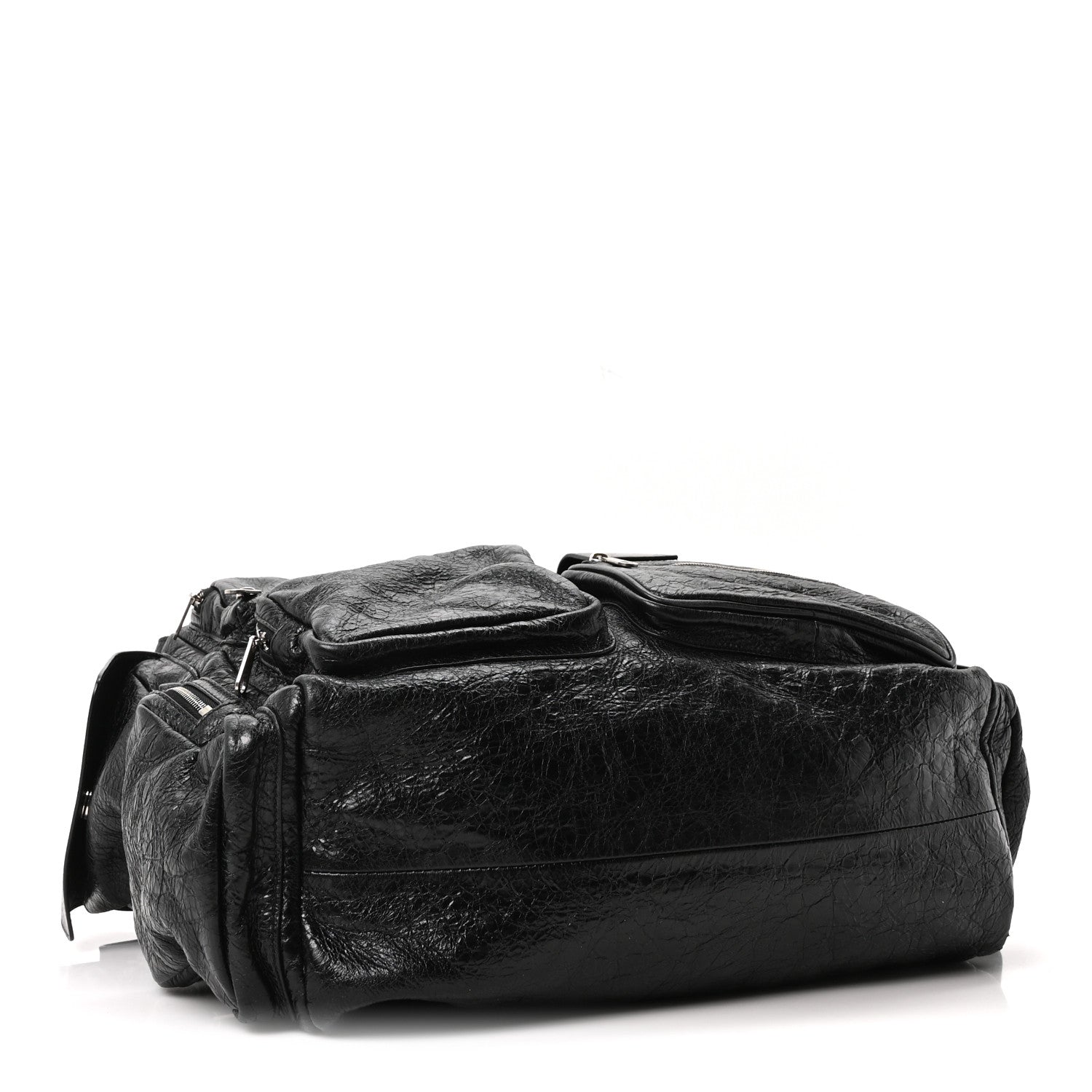 Balenciaga Agneau Arena Superbusy Large Sling Zip Shoulder Bag Black 4 of 9