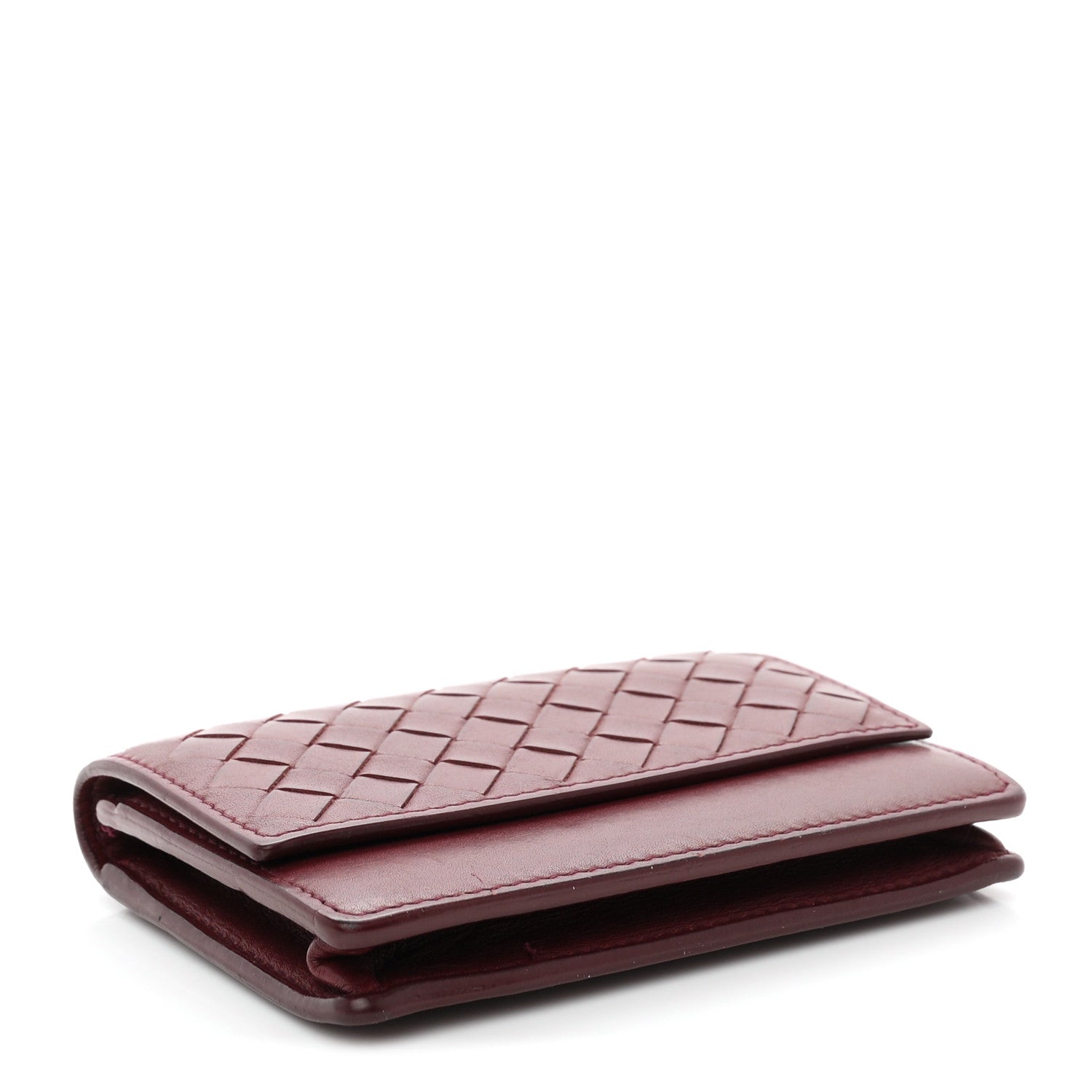 Bottega Veneta Nappa Intrecciato Card Holder Bordeaux 4 of 7
