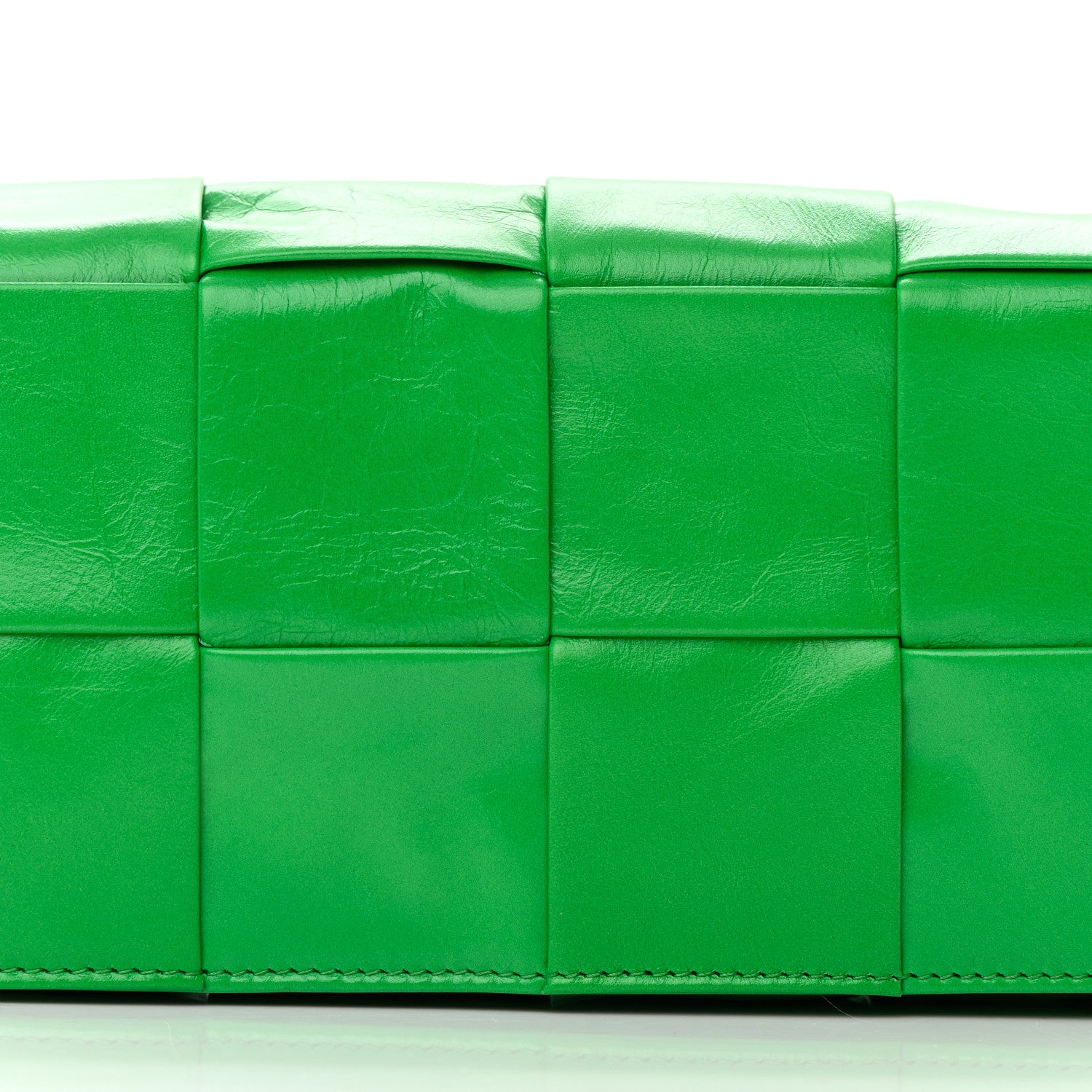 Bottega Veneta Paper Calfskin Intreccio Cassette Belt Bag Parakeet 8 of 13